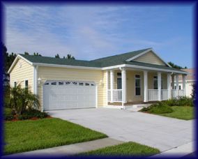 manufactured home with attached gargage